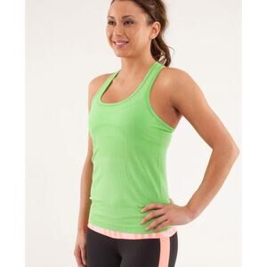 Lululemon Run Swiftly Tech Tank Top Shortcut Size 6 Frond Green